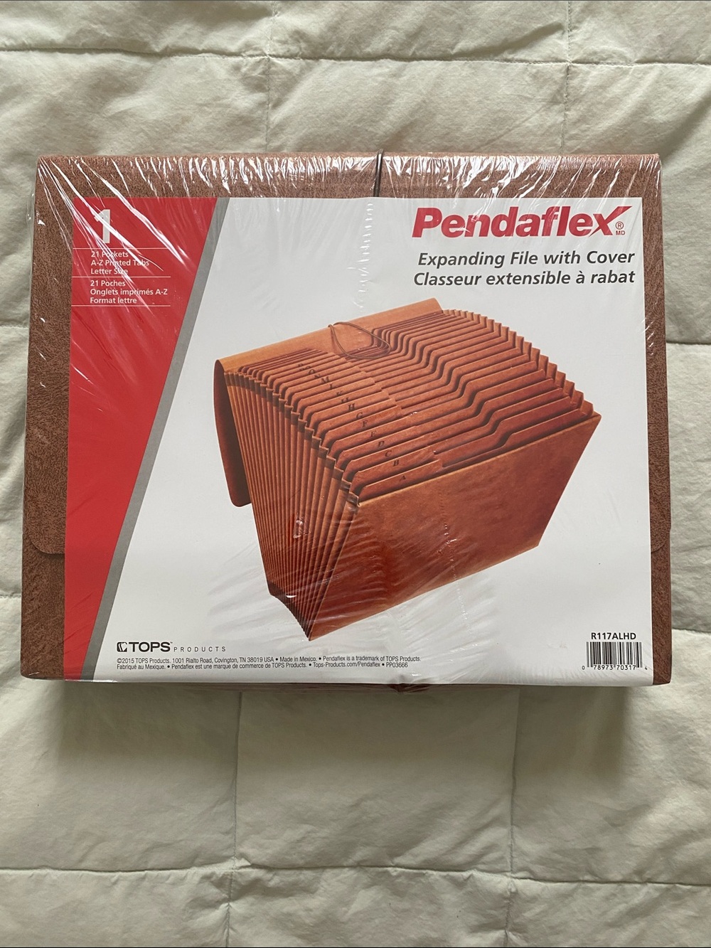 Expanding File with Cover - Brown